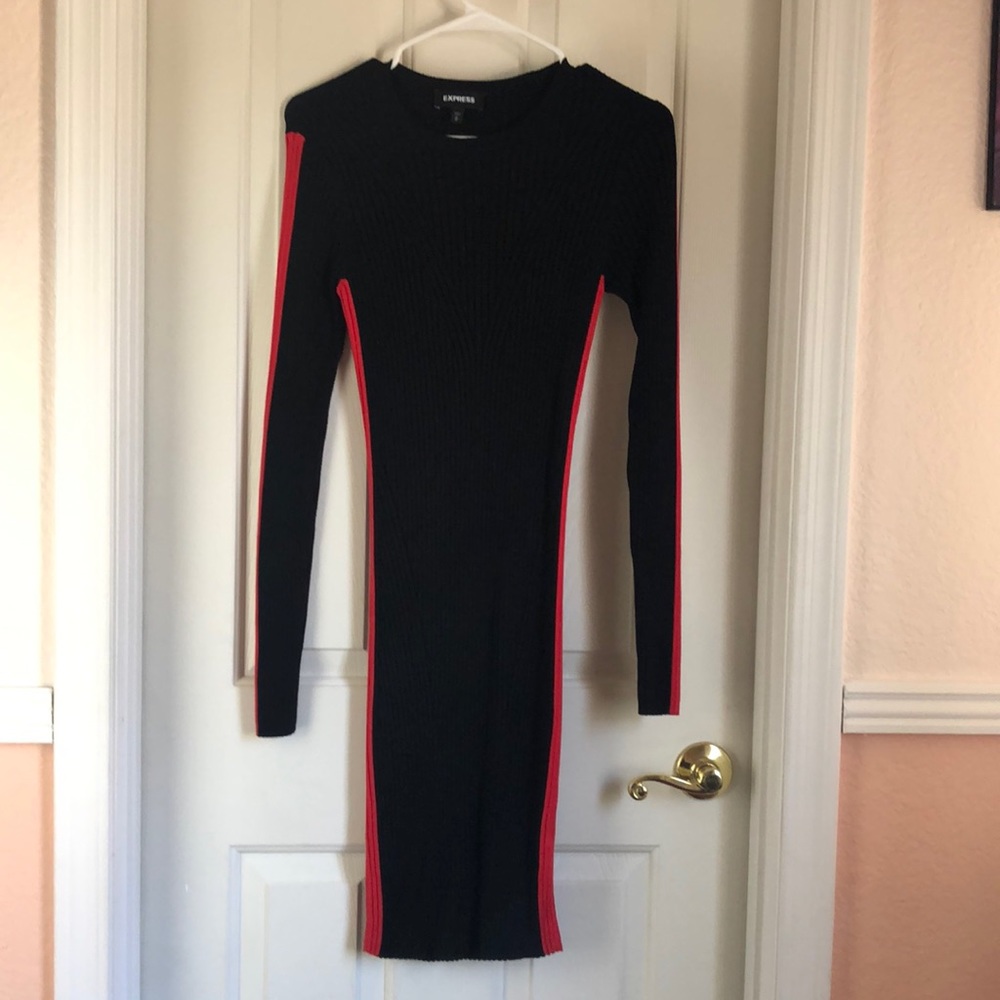 Express body-con long sleeve dress